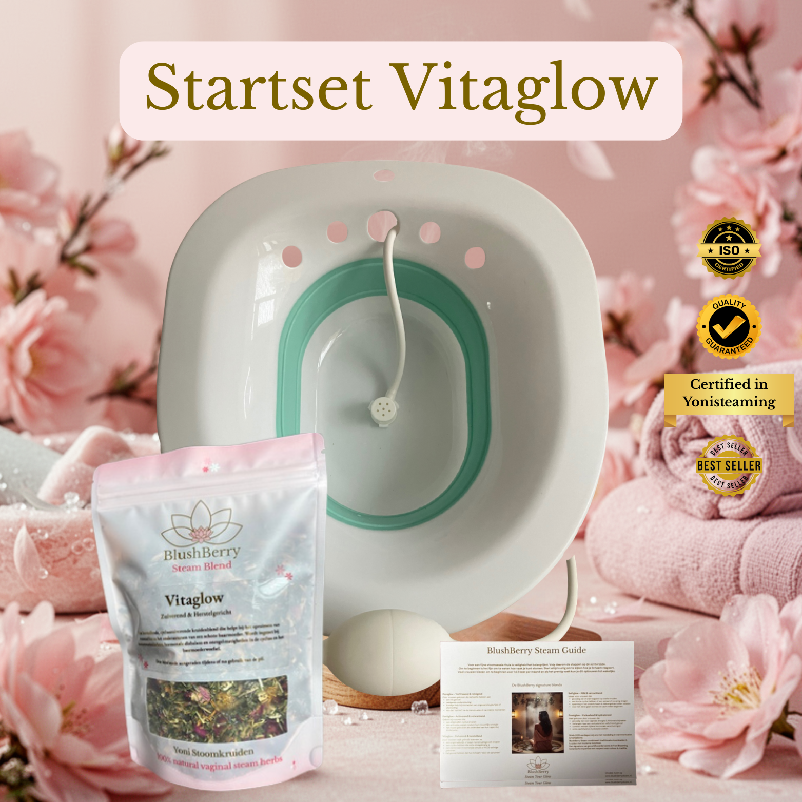 Yoni Stoombad Starter Set – Stoomzitje & kruiden voor thuis