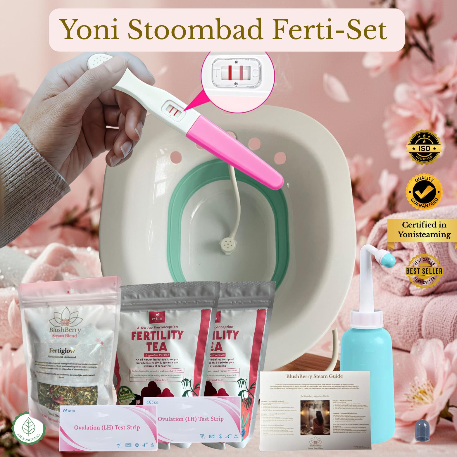 Yoni stoombad Ferti-set (kinderwens/vruchtbaarheidsboost)