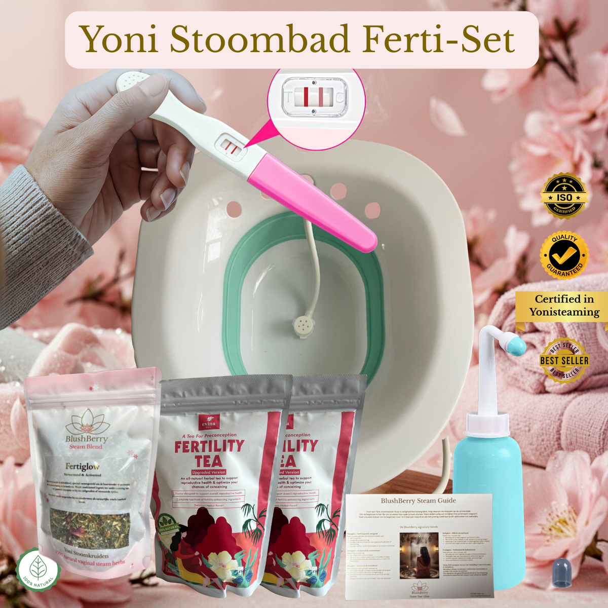 Yoni stoombad Ferti-set (kinderwens/vruchtbaarheidsboost)