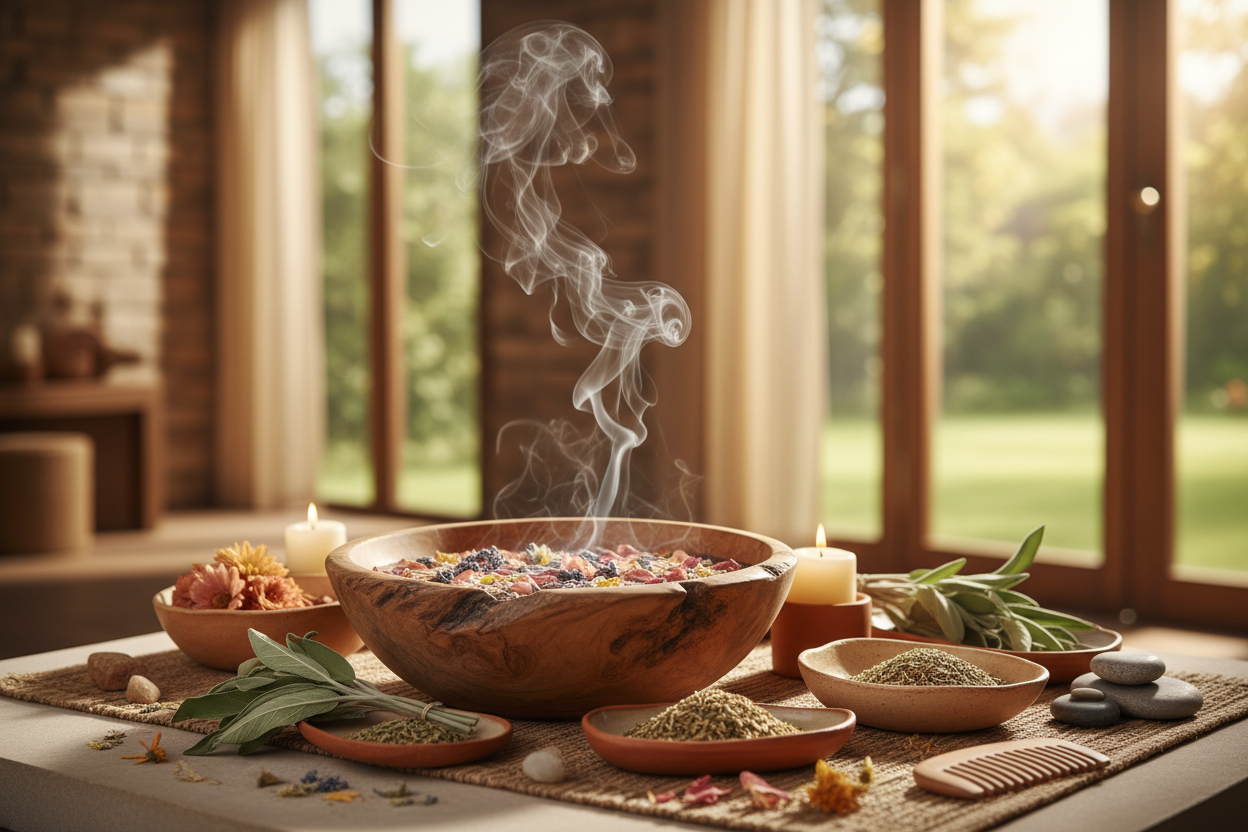 Maak een afbeelding voor mijn yonisteam website voor dit stukje tekst : Small business met respect voor traditie, vrouwencultuur en eeuwenoude rituelen. Met een diepgewortelde kennis van planten, kruiden en bloemen, én kennis van vaginaal stomen, verbinden wij traditionele wijsheid met bewuste, hedendaagse zelfzorg.