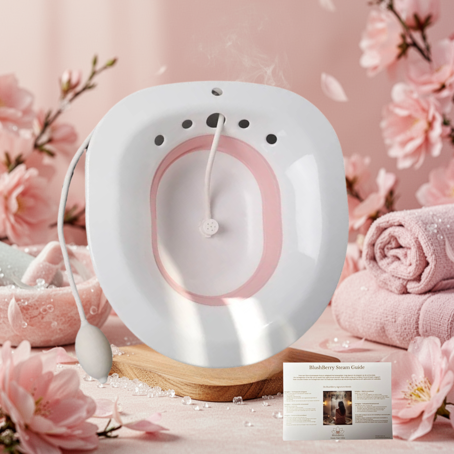 Yoni Stoombad Starter Set – Pink Seat