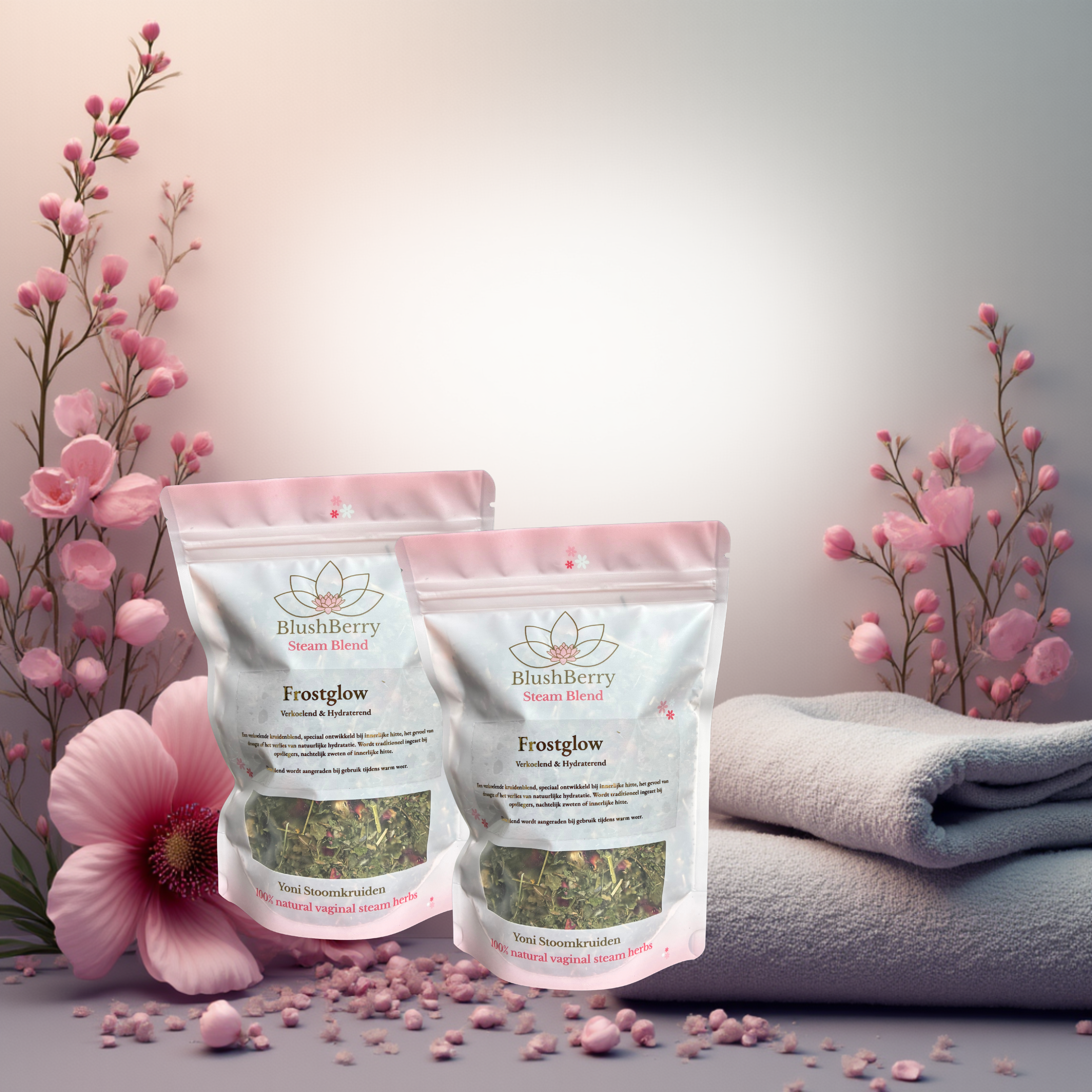 Twin Pack Yoni Stoomkruiden met gratis herbruikbaar kruidenzakje