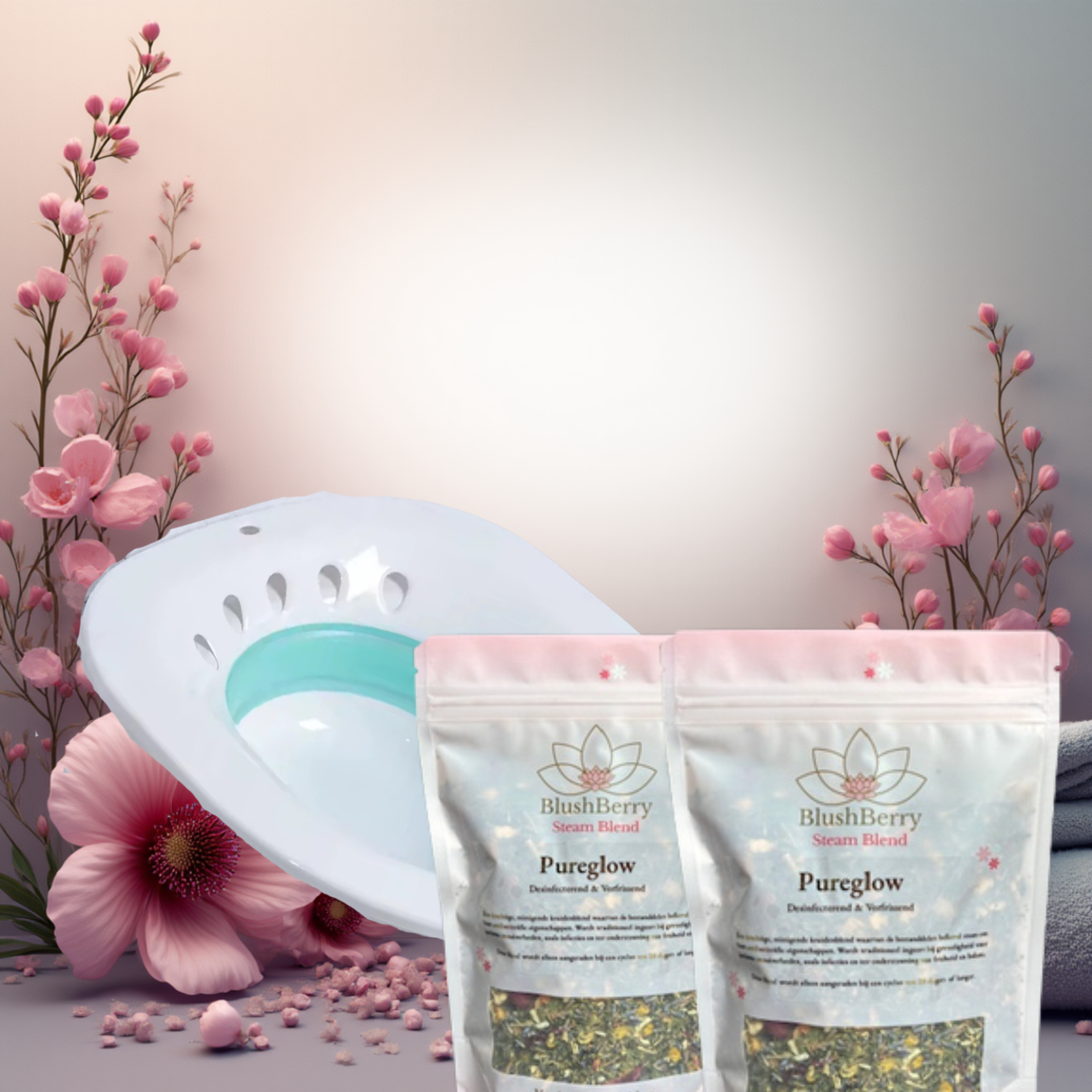 Twin Pack Yoni Stoomkruiden met gratis herbruikbaar kruidenzakje